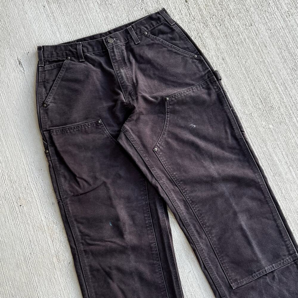 Carhartt brown double knee work wear carpenter pants - Picture 2 of 8